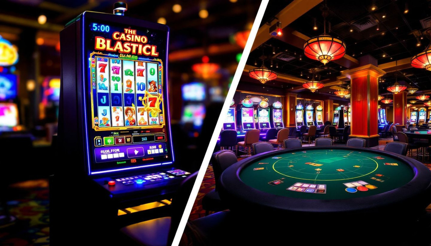 Comparatif des machines à sous en ligne avec les jeux de table traditionnels